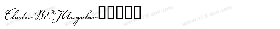 Claster-BETAregular字体转换 Claster-BETAregular字体转换