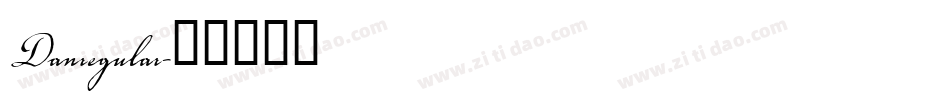 Danregular字体转换