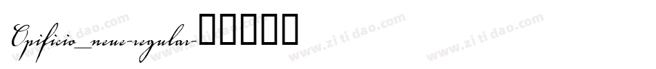Opificio_neue-regular字体转换