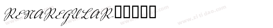 RENAREGULAR字体转换