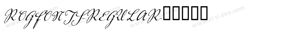 ROGFONTS-REGULAR字体转换
