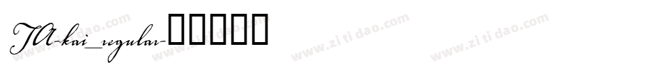 TA-kai_regular字体转换