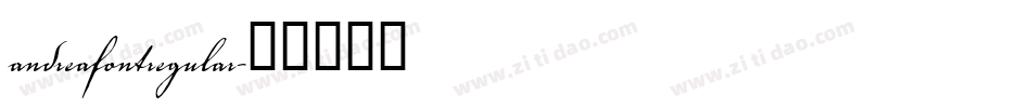 andreafontregular字体转换