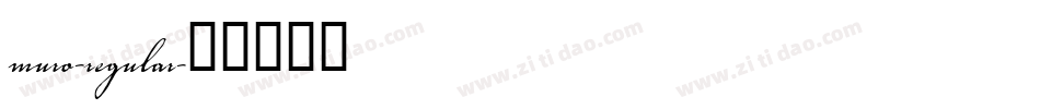 muro-regular字体转换