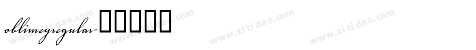 oblimeyregular字体转换