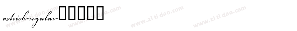 ostrich-regular字体转换