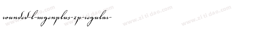 rounded-l-mgenplus-1p-regular字体转换