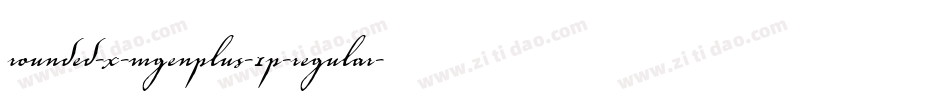 rounded-x-mgenplus-1p-regular字体转换