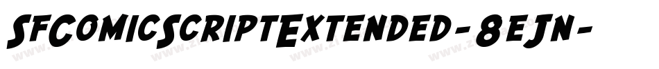 SfComicScriptExtended-8eJn字体转换