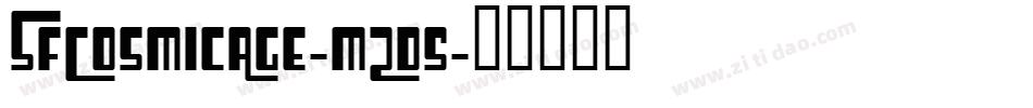 SfCosmicAge-mZd5字体转换 SfCosmicAge-mZd5字体转换