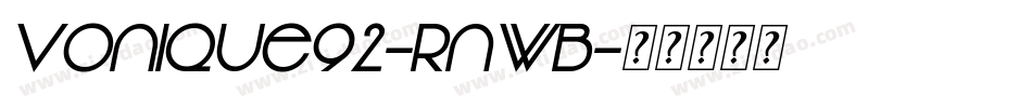 Vonique92-rnWB字体转换