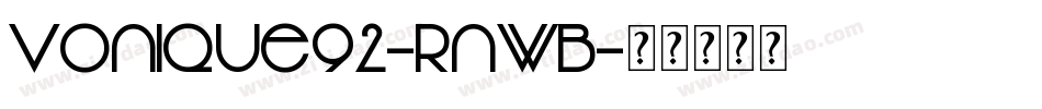 Vonique92-rnWB字体转换