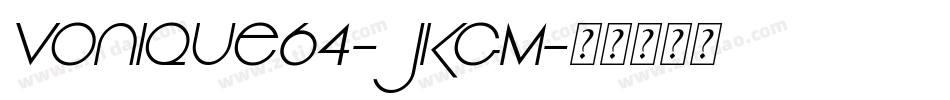 Vonique64-JKgM字体转换
