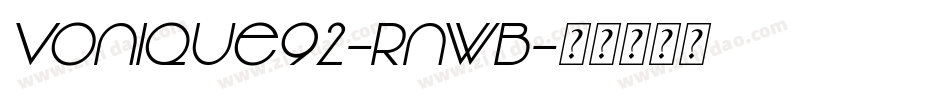 Vonique92-rnWB字体转换