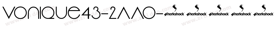 Vonique43-2AAo字体转换