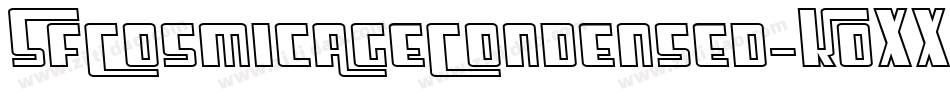 SfCosmicAgeCondensed-K0XX字体转换