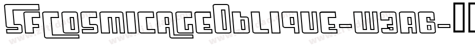 SfCosmicAgeOblique-w3a6字体转换 SfCosmicAgeOblique-w3a6字体转换