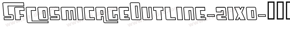 SfCosmicAgeOutline-21xo字体转换