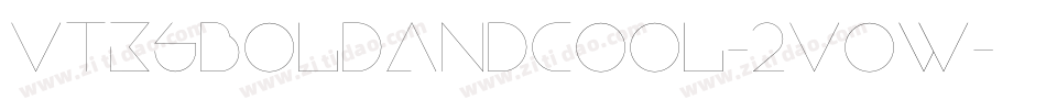 VtksBoldandcool-2Vow字体转换