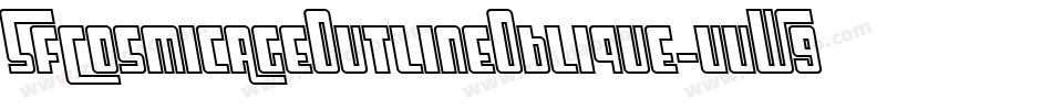 SfCosmicAgeOutlineOblique-vvW9字体转换 SfCosmicAgeOutlineOblique-vvW9字体转换