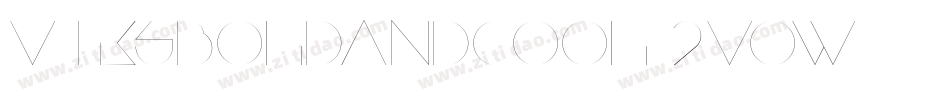 VtksBoldandcool-2Vow字体转换