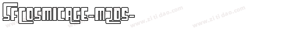 SfCosmicAge-mZd5字体转换 SfCosmicAge-mZd5字体转换