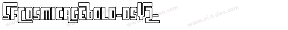 SfCosmicAgeBold-d5YZ字体转换 SfCosmicAgeBold-d5YZ字体转换