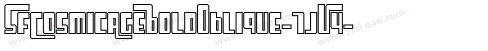 SfCosmicAgeBoldOblique-7jV4字体转换 SfCosmicAgeBoldOblique-7jV4字体转换