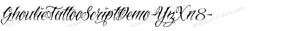 GhoulieTattooScriptDemo-YzXn8字体转换