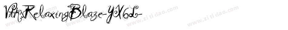VtksRelaxingBlaze-YX6L字体转换