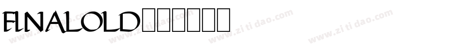 FINALOLD字体转换