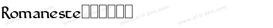 Romaneste字体转换