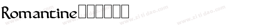 Romantine字体转换