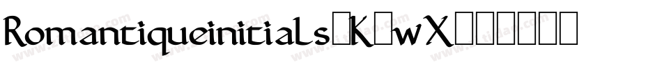Romantiqueinitials-K7wX字体转换