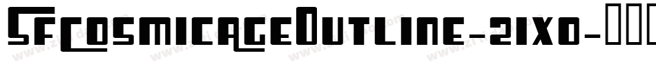 SfCosmicAgeOutline-21xo字体转换