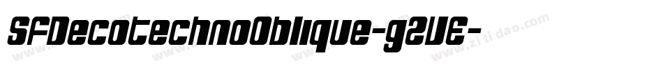 SfDecotechnoOblique-g2VE字体转换 SfDecotechnoOblique-g2VE字体转换