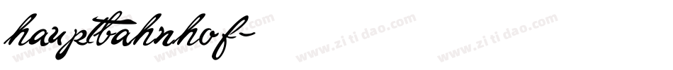 hauptbahnhof字体转换