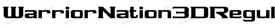 WarriorNation3DRegular-WM99字体转换