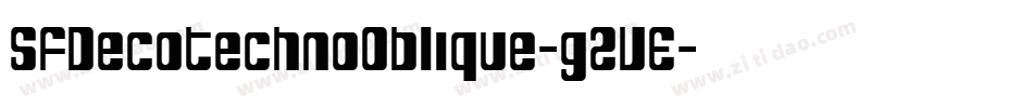 SfDecotechnoOblique-g2VE字体转换 SfDecotechnoOblique-g2VE字体转换