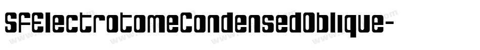 SfElectrotomeCondensedOblique-5aqv字体转换