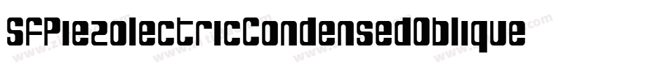 SfPiezolectricCondensedOblique-MLBn字体转换