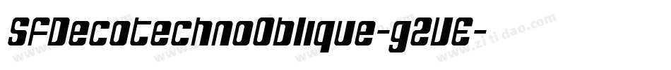 SfDecotechnoOblique-g2VE字体转换 SfDecotechnoOblique-g2VE字体转换