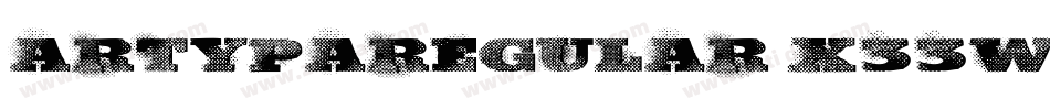 ArtypaRegular-X33WG字体转换