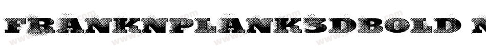 FrankNPlank3DBold-nPWg字体转换