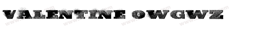 Valentine-0WgWz字体转换