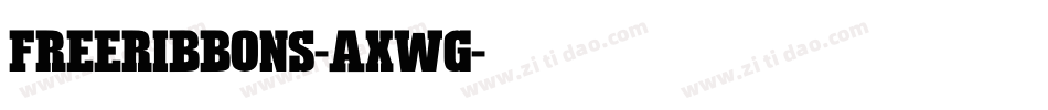 Freeribbons-AxWg字体转换