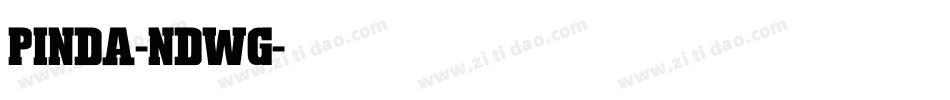 Pinda-nDWg字体转换