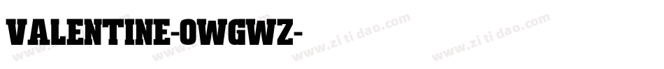Valentine-0WgWz字体转换