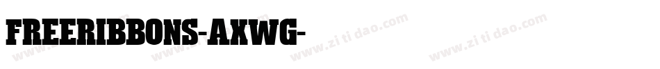 Freeribbons-AxWg字体转换