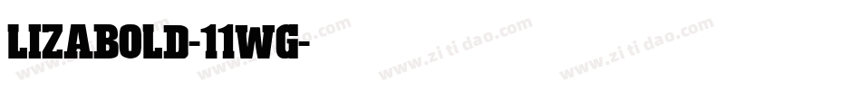 LizaBold-11wg字体转换